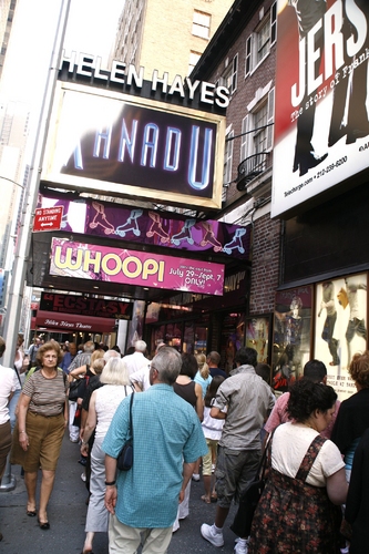 Theatre Marquee for Whoopi Goldberg's Opening Night Performance in XANADU 
 Photo