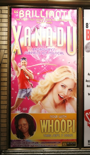 Theatre Marquee for Whoopi Goldberg\'s Opening Night Performance in XANADU 
 Photo
