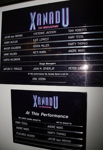 Theatre Marquee for Whoopi Goldberg's Opening Night Performance in XANADU 
 Photo