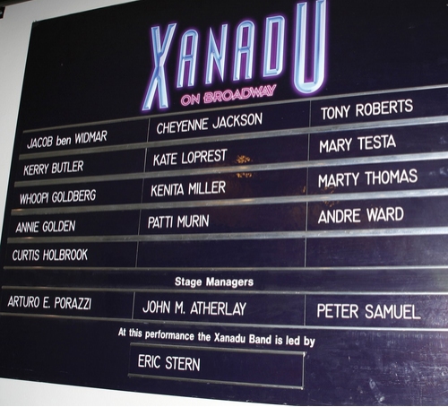 Theatre Marquee for Whoopi Goldberg's Opening Night Performance in XANADU 
 Photo