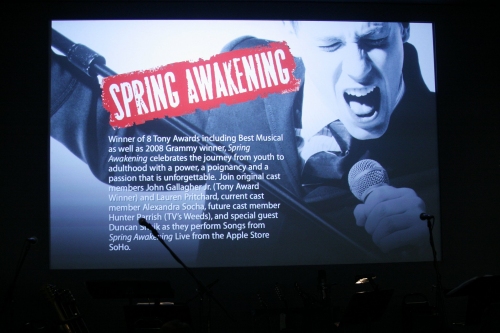 Photo Coverage: 'Spring Awakening' LIVE at the Apple Store Image