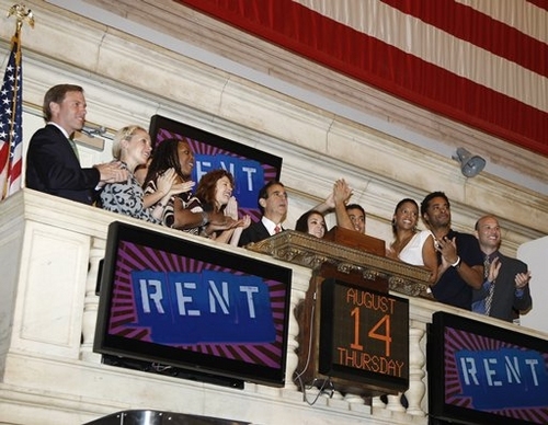 Photo Coverage: The Cast of RENT Rings The NYSE Opening Bell Image