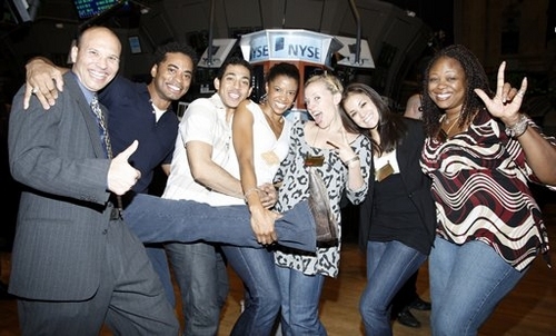 Photo Coverage: The Cast of RENT Rings The NYSE Opening Bell Image