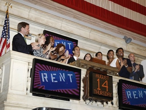 Photo Coverage: The Cast of RENT Rings The NYSE Opening Bell Image