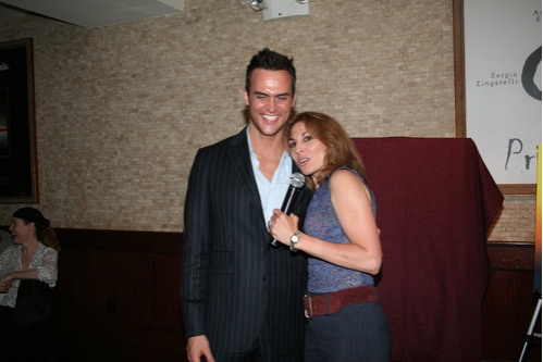 Cheyenne Jackson and Host Valerie Smaldone
 Photo