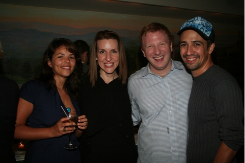 Vanessa Nadal, Susan Blackwell, Hunter Bell and Lin-Manuel Miranda
 Photo