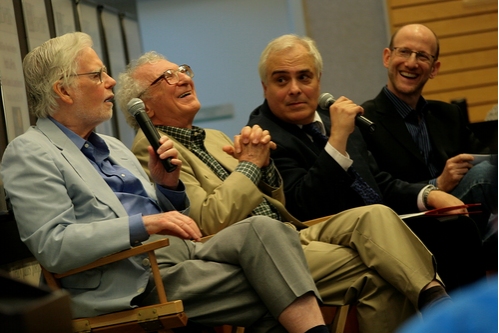 Frank Gilroy, Sheldon Harnick, Peter Filichia, and Doug Cohen Photo