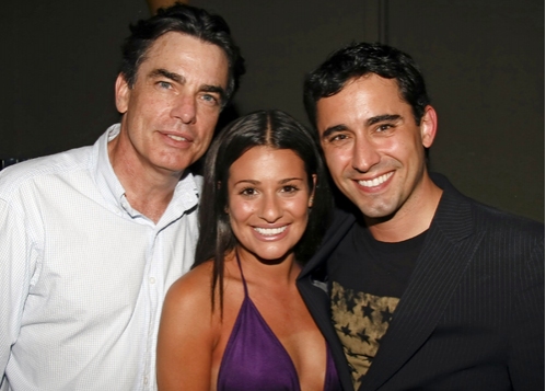 Peter Gallagher, Lea Michele and John Lloyd Young
 Photo