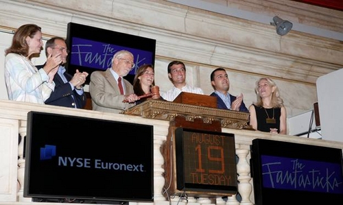 World's Longest-Running Musical Visits The Exchange pictured l. to r. NYSE Executive  Photo