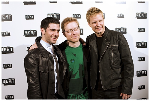 Adam Kantor, Anthony Rapp and Will Chase

 Photo