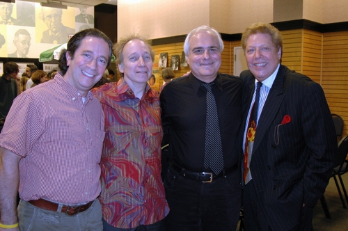 Michael Lavine, Scott Siegel, Peter Filichia, and Robert R. Blume

 Photo