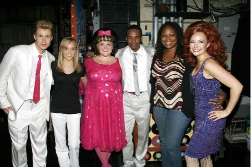 Photo Coverage Exclusive: Olympic Gold Medalist Liukin Visits 'Hairspray' Image