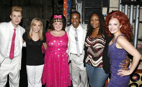 Photo Coverage Exclusive: Olympic Gold Medalist Liukin Visits 'Hairspray' Image