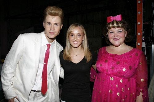 Photo Coverage Exclusive: Olympic Gold Medalist Liukin Visits 'Hairspray' Image