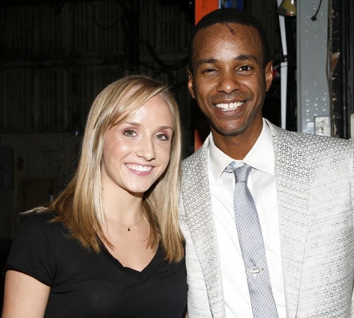 Photo Coverage Exclusive: Olympic Gold Medalist Liukin Visits 'Hairspray' Image