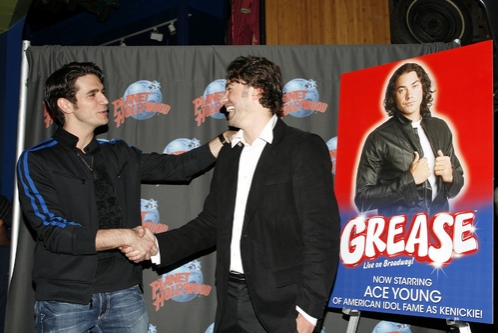 Photo Coverage: Ace Young Celebrates 'Grease' Debut; Donates T-Bird Jacket to Planet Hollywood Image