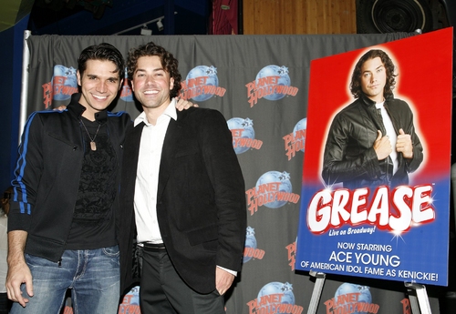 Photo Coverage: Ace Young Celebrates 'Grease' Debut; Donates T-Bird Jacket to Planet Hollywood Image