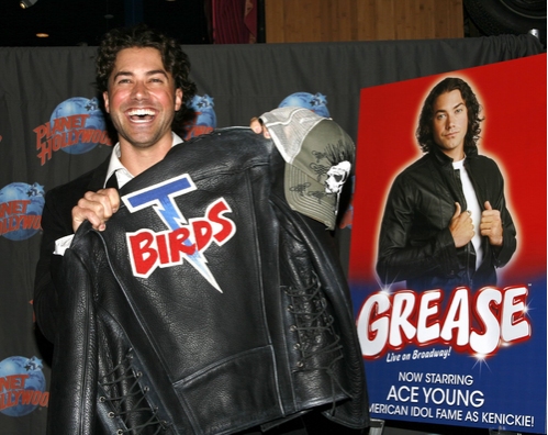 Photo Coverage: Ace Young Celebrates 'Grease' Debut; Donates T-Bird Jacket to Planet Hollywood Image