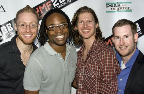 Matt Gould, Billy Porter, Lucas Steele and Driscoll Otto

 Photo