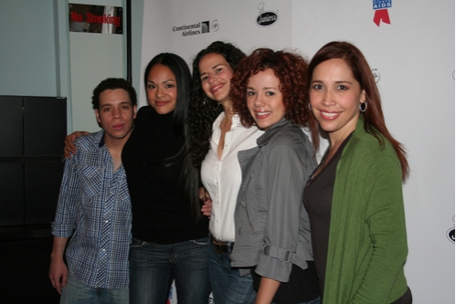 In The Heights cast members Robin de Jesus, Karen Olivo, Mandy Gonzalez, Janet Dacal  Photo