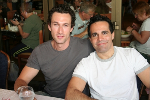 Aaron Lazar and Mario Cantone

 Photo