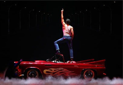 Photo Flash: New Production Shots of Ace Young and Company in 'Grease' Image