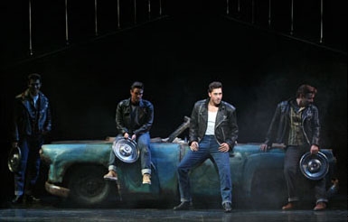 Photo Flash: New Production Shots of Ace Young and Company in 'Grease' 