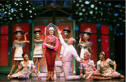 Kirsten Wyatt and the company perform "Beauty School Dropout"  Photo