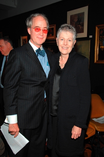 President of the National Arts Club, Aldon James alongside legendary actress, Lynn Re Photo