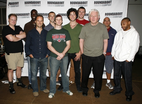 The cast of 'Streamers' with David Rabe  Photo
