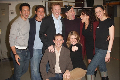 Michael Berresse, Steven Pasquale, Hunter Bell, Larry Pressgrove, Laura Benanti, Susa Photo