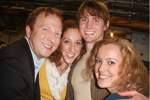 Hunter Bell, Alison Cimmet, Drew Aber, and Jennifer Evans
 Photo