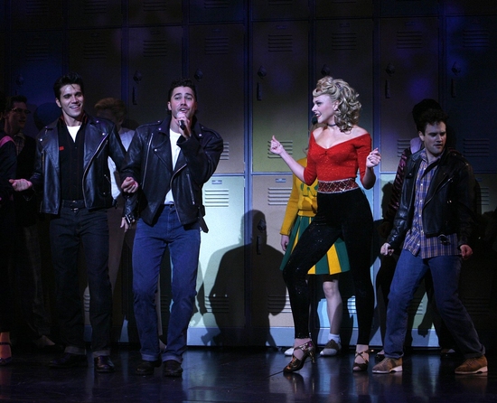 Derek Keeling, Ace Young, Ashley Spencer and cast
 Photo