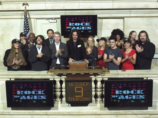 Photo Flash: ROCK OF AGES Cast Rings NYSE Opening Bell Image