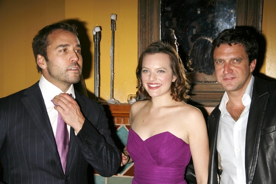 Jeremy Piven, Elisabeth Moss and Raul Esparza Photo