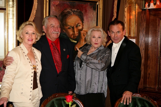 Tippi Hedren, Milt Larsen, Irene Larsen and magician Jim Bentley in the newly refurbi Photo