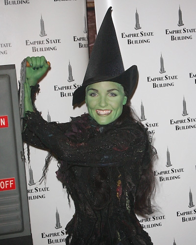 Photo Coverage: Kerry Ellis and Stephen Schwartz Light the Empire State Building WICKED Green Image