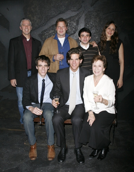 (L-R front row) Steven Levenson (Playwright,) Alex Timbers (Director,) Maggie Burke ( Photo