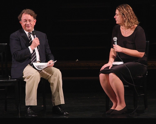 William Ivey Long and moderator Adrienne Onofri
 Photo