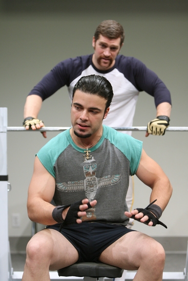 James Martinez as 'Raul' (foreground) and Jeremy Davidson as 'Kent'  Photo