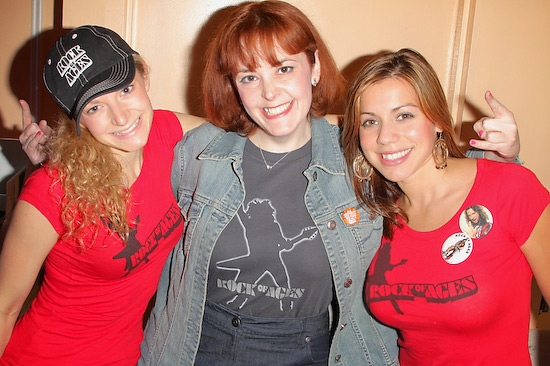 Lauren Molina and Angel Reed with Miss Lizzy - Rock of Ages' #1 Fan

 Photo