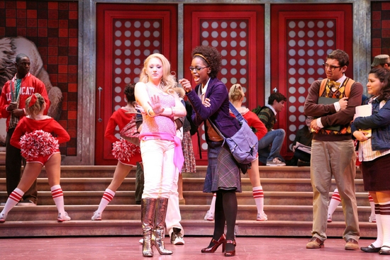 Sean Samuels (Zeke), Bailey Hanks (Sharpay), Krystal Joy Brown (Taylor), Dennis Necsa Photo