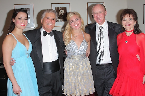 Ashley Brown, Vincent Falcone, Laura Bell Bundy, Kenneth Laub and Linda Hart

 Photo