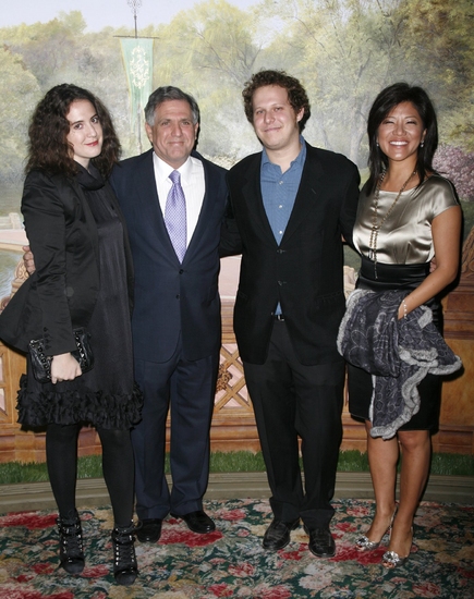 Julie Chen and Leslie Moonves with daughter Sara and son Michael Photo