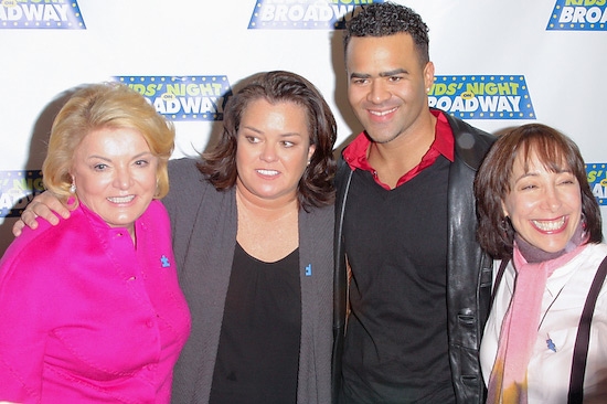 Suzanne Wright, Rosie O'Donnell, Chris Jackson, and Didi Conn Photo