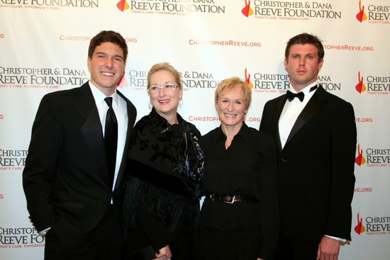 Will Reeve, Meryl Streep, Glenn Close and Matthew Reeve Photo