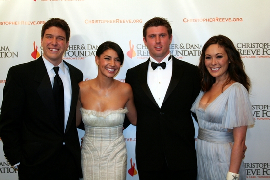 Will Reeve, Jessica Szohr, Matthew Reeve and Lindsay Price Photo