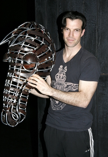 Lorenzo Pisoni with The current production 'Horse Head' Photo
