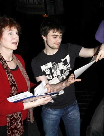 Elaine Bromka and Daniel Radcliffe Photo