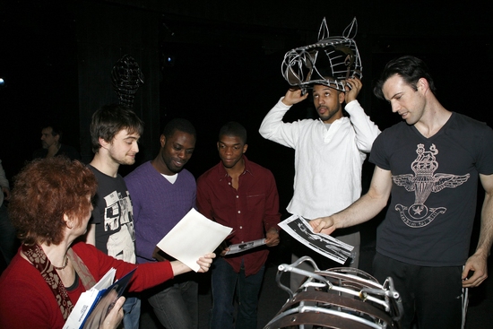 Elaine Bromka, Daniel Radcliffe, Adesola Osakalumi, Kevin Boseman, Marc Spaulding and Photo